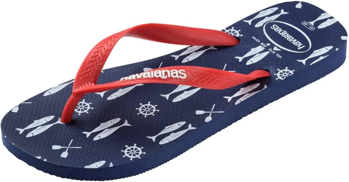 Havaianas Men's Top Nautical Flip Flops - Men's Sandals for Swimming Pools
