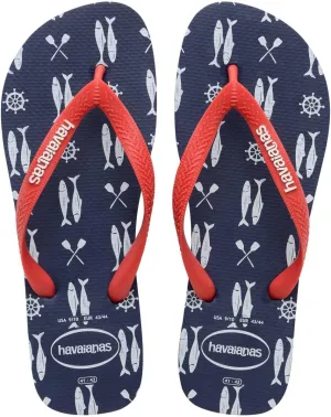 Havaianas Men's Top Nautical Flip Flops - Men's Sandals for Swimming Pools