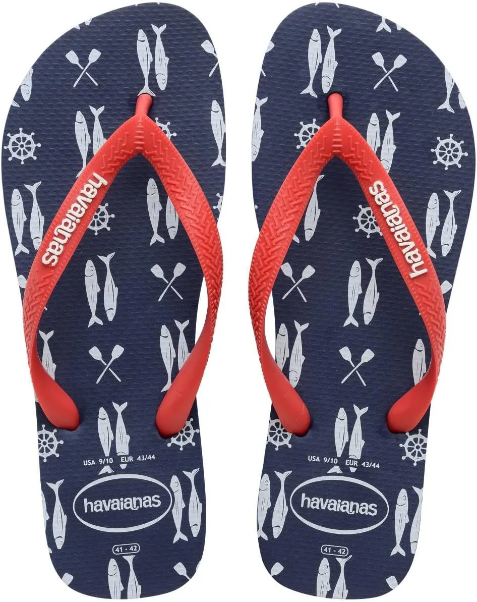 Havaianas Men's Top Nautical Flip Flops - Men's Sandals for Swimming Pools