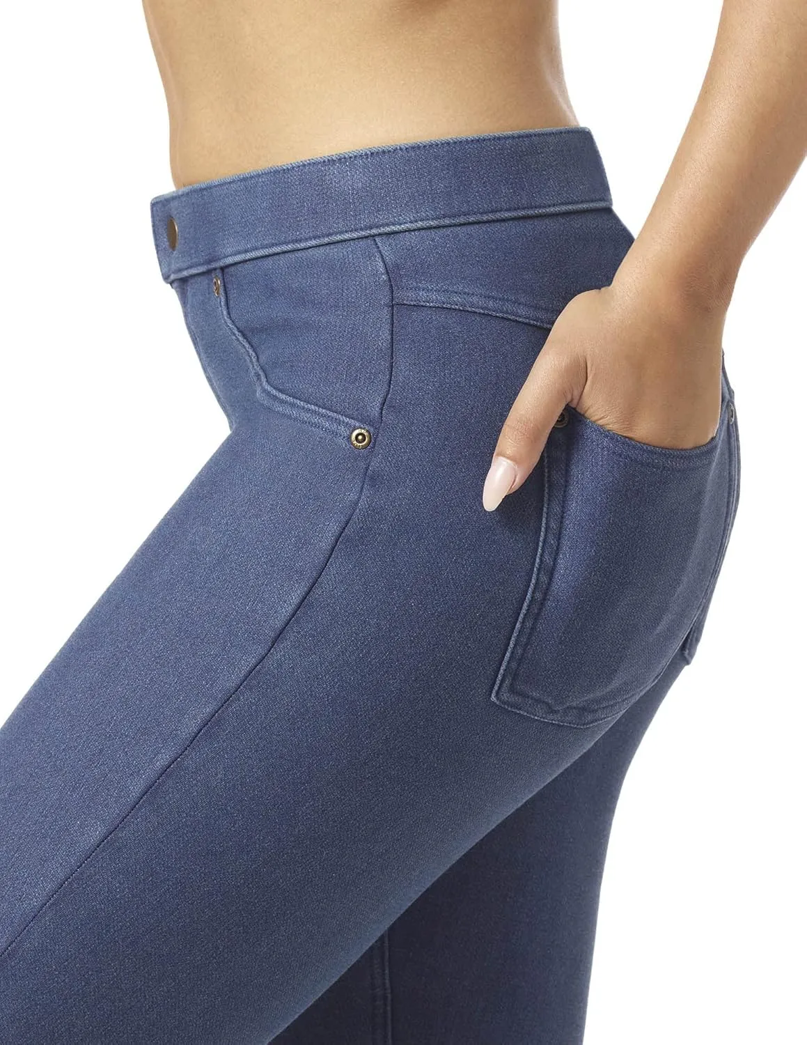 HUE Women's Ultra Soft Fleece Lined Denim Leggings