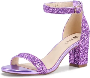 IDIFU Women's 3 Inch Heel Sandals for Women