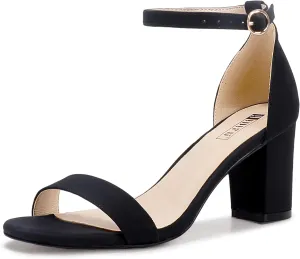 IDIFU Women's 3 Inch Heel Sandals for Women