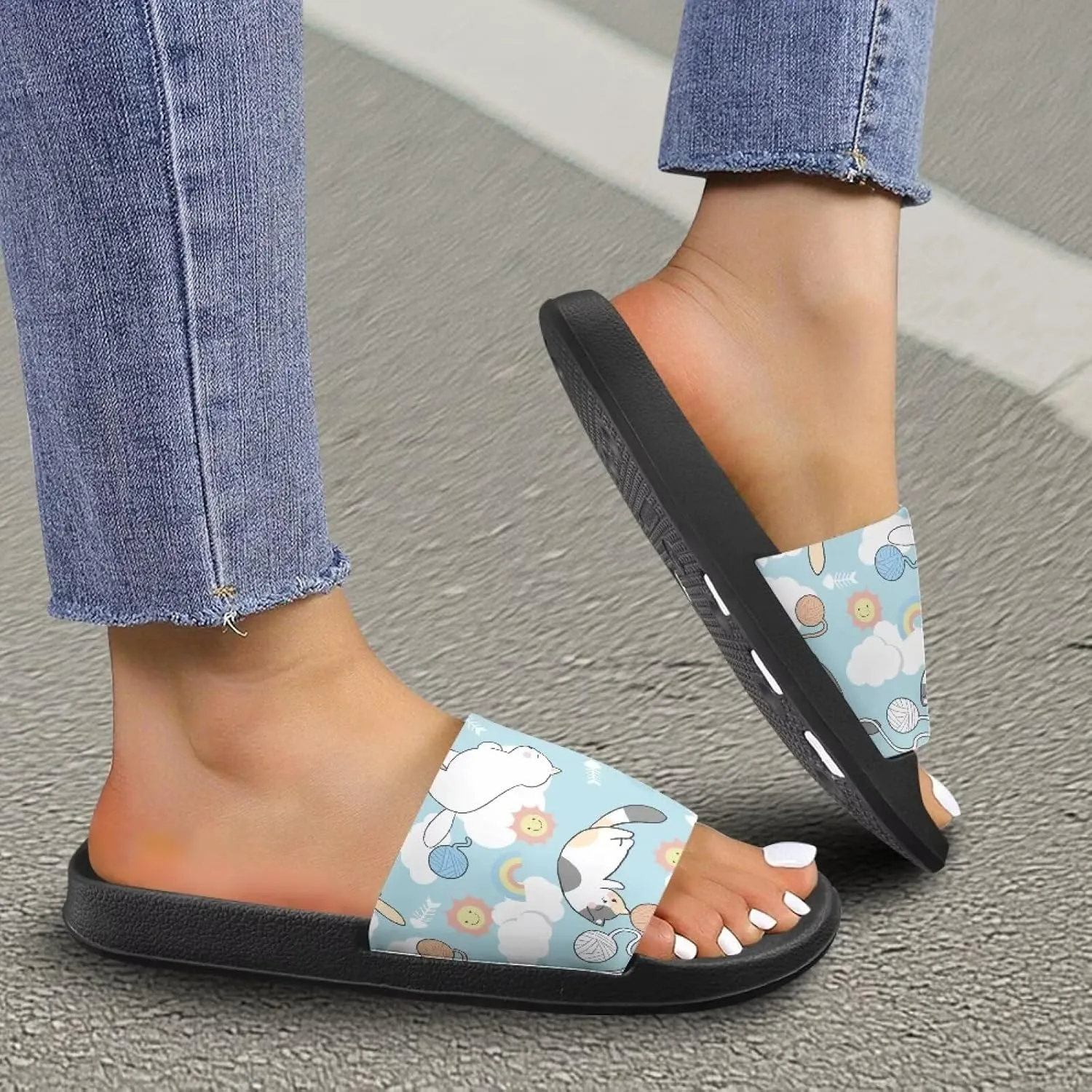 Increase Platform Flip Flops - Anti-Slip Outdoor Sandals for Beach, Pool, and Travel