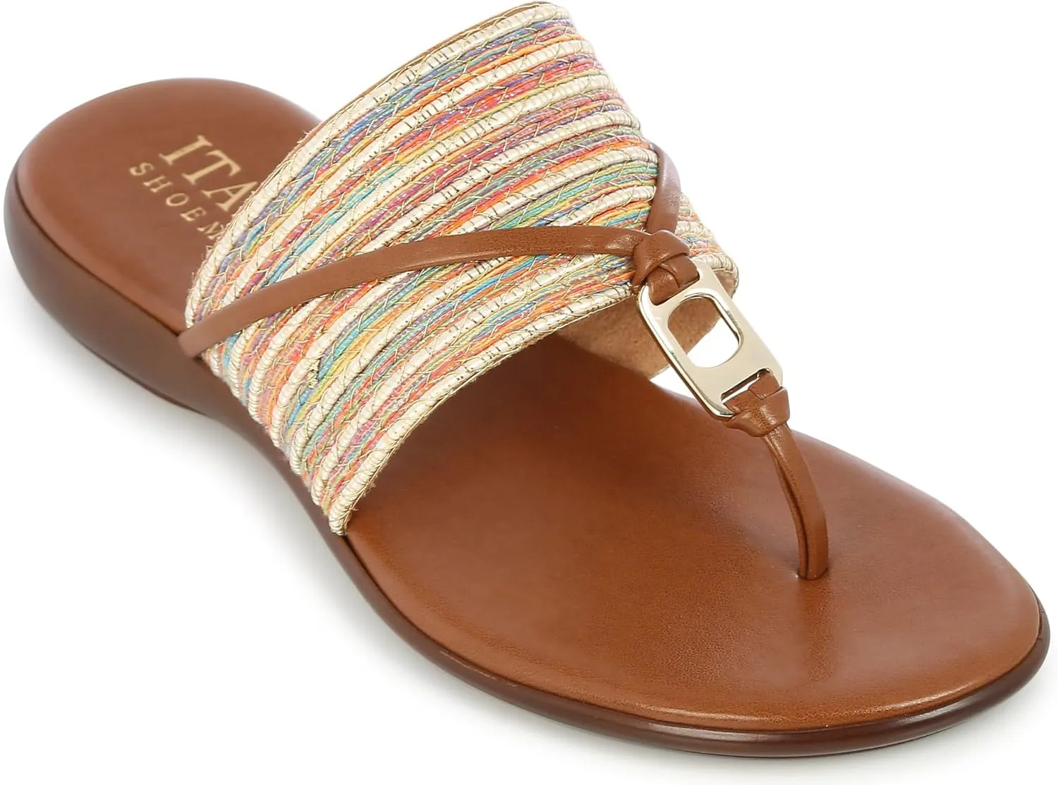 ITALIAN Shoemakers Woman's Callisto Sandals 7 Bright MUL