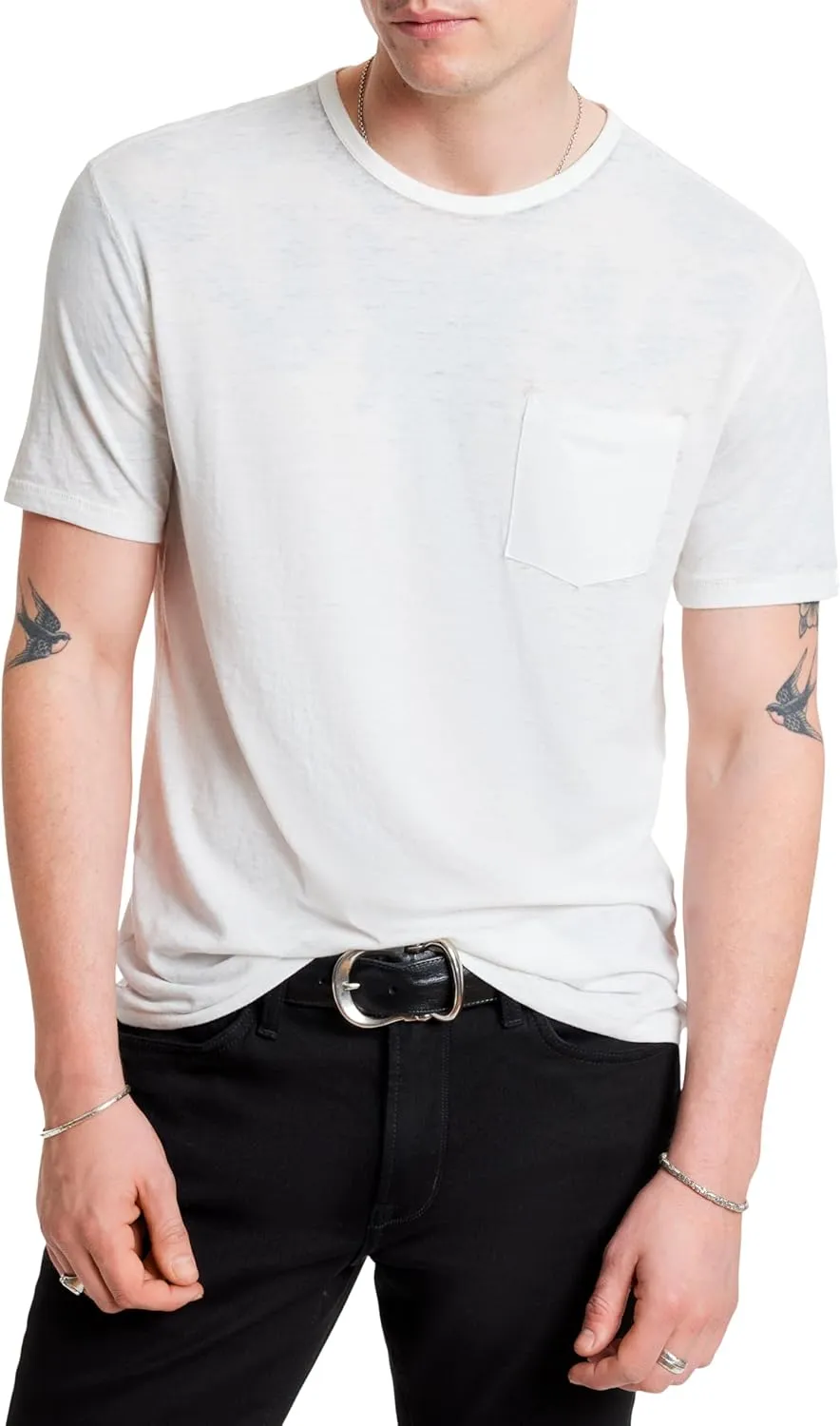 John Varvatos Men's Bond Short Sleeve Crew Tee Shirt
