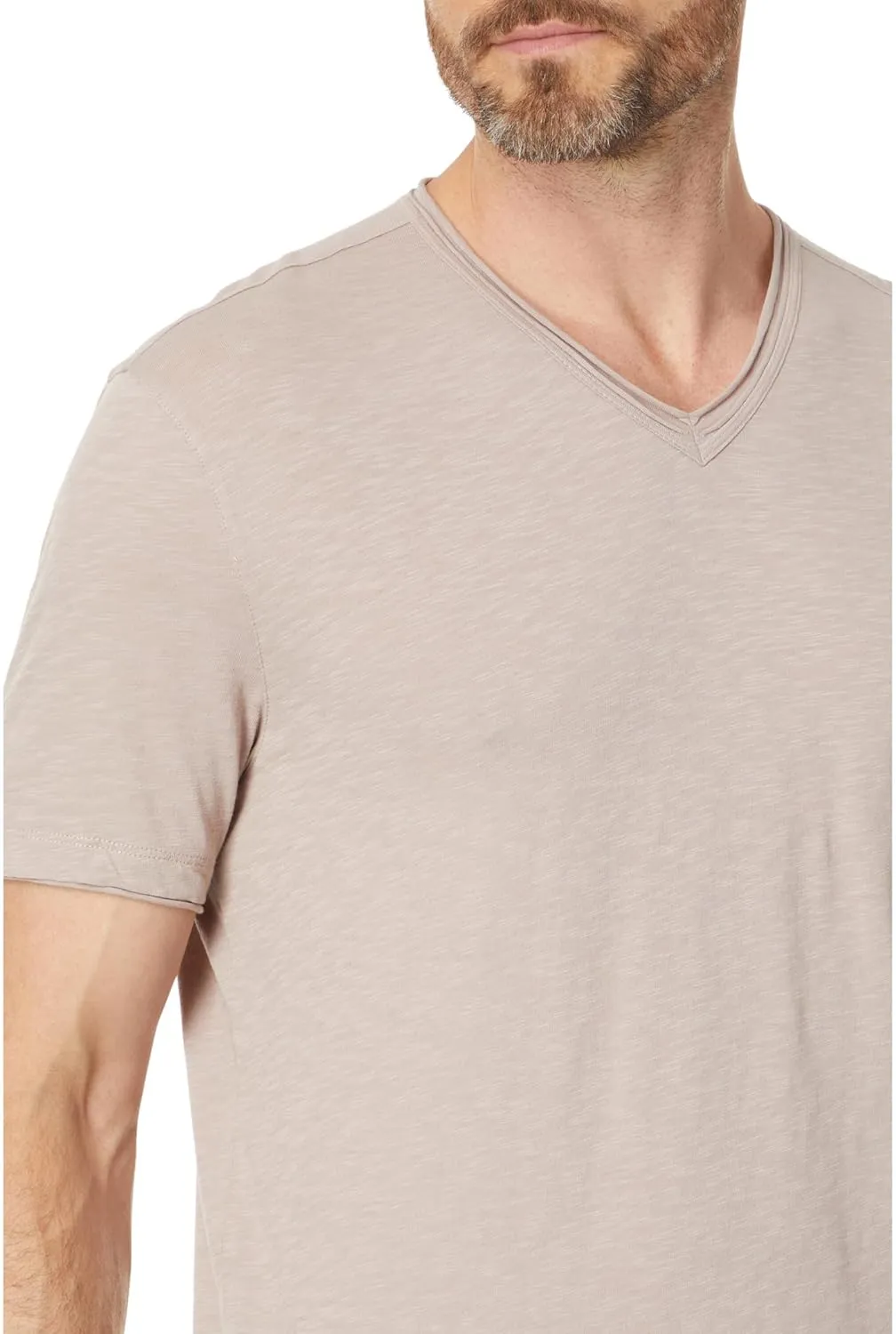 John Varvatos Men's Miles Short Sleeve Vee Neck