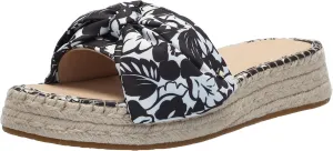 kate spade new york Women's Lucie Tropical Foliage Espadrille Slide Sandal