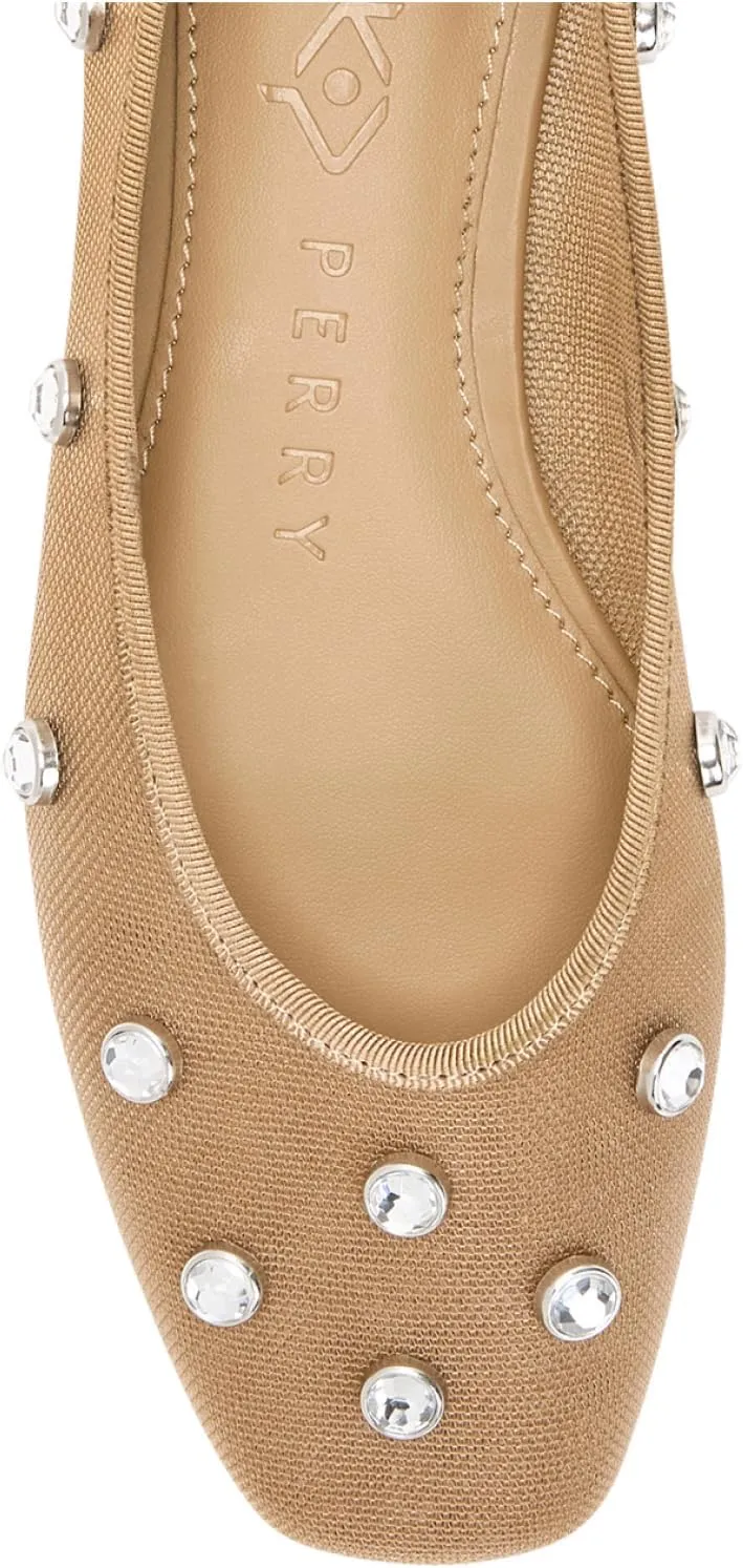 Katy Perry Women's The Evie High Rise Crystal Ballet Flat