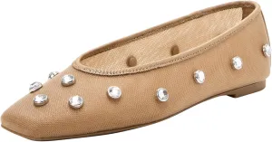 Katy Perry Women's The Evie High Rise Crystal Ballet Flat