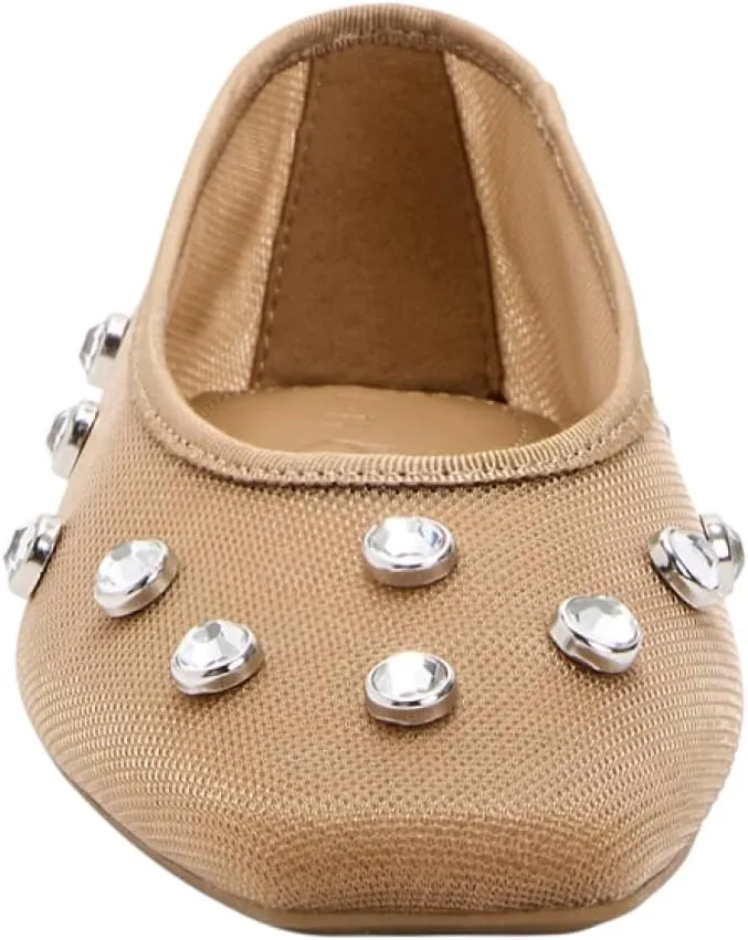 Katy Perry Women's The Evie High Rise Crystal Ballet Flat