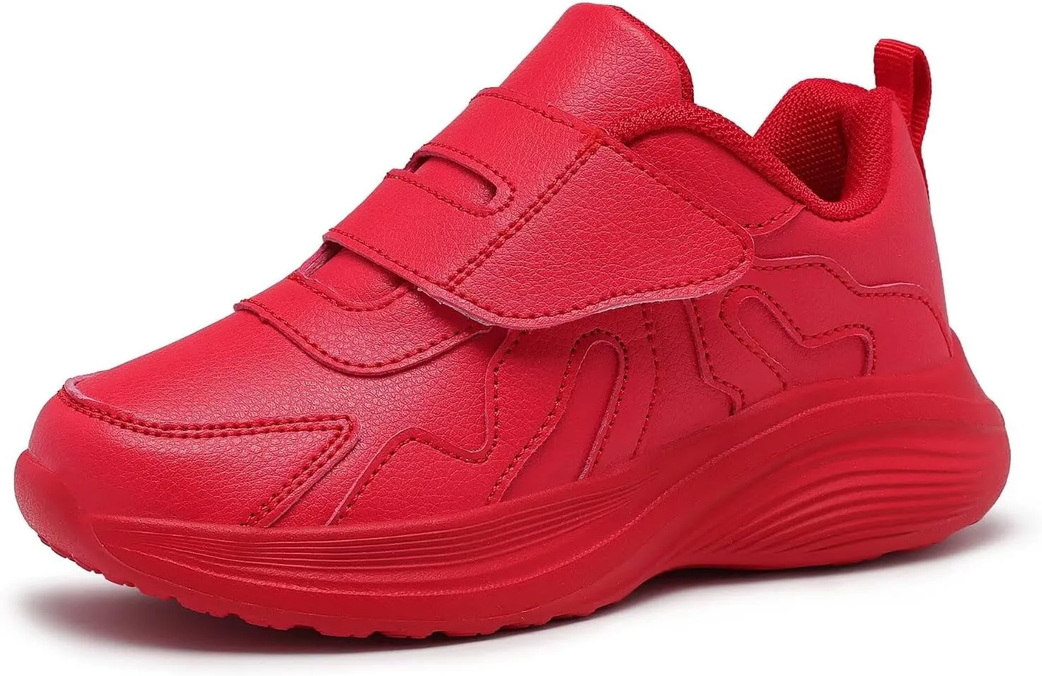Kid Sneakers Girls Running Shoes Boys Walking Sports Adjustable Strap Sneakers