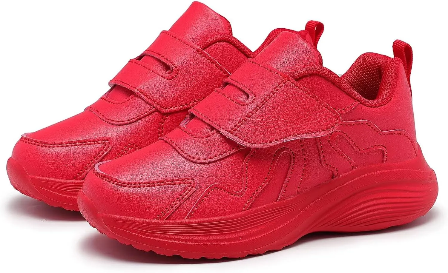 Kid Sneakers Girls Running Shoes Boys Walking Sports Adjustable Strap Sneakers