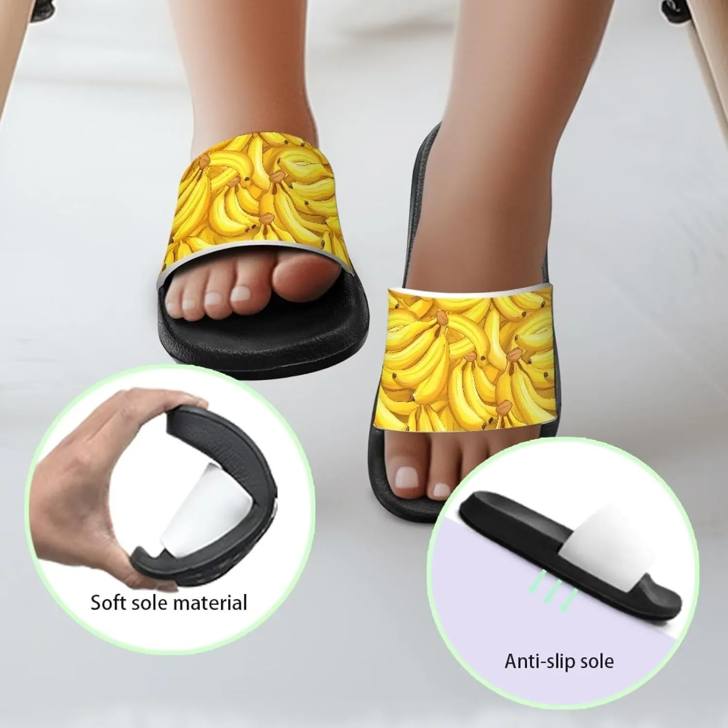 Kids Boys Girls Slides Sandals Comfort Non-Slip Beach Pool Shower Shoes Indoor Outdoor (Little Kid/Big Kid)