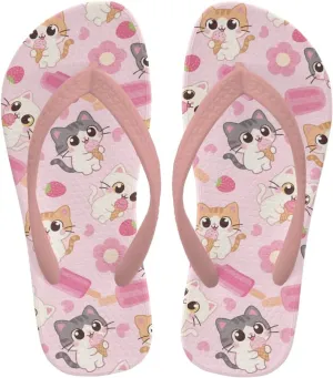 Kids Flip Flops Slip On Cartoon Animal Beach Water Sandals for Boys Girls Cute Summer Shower Shoes