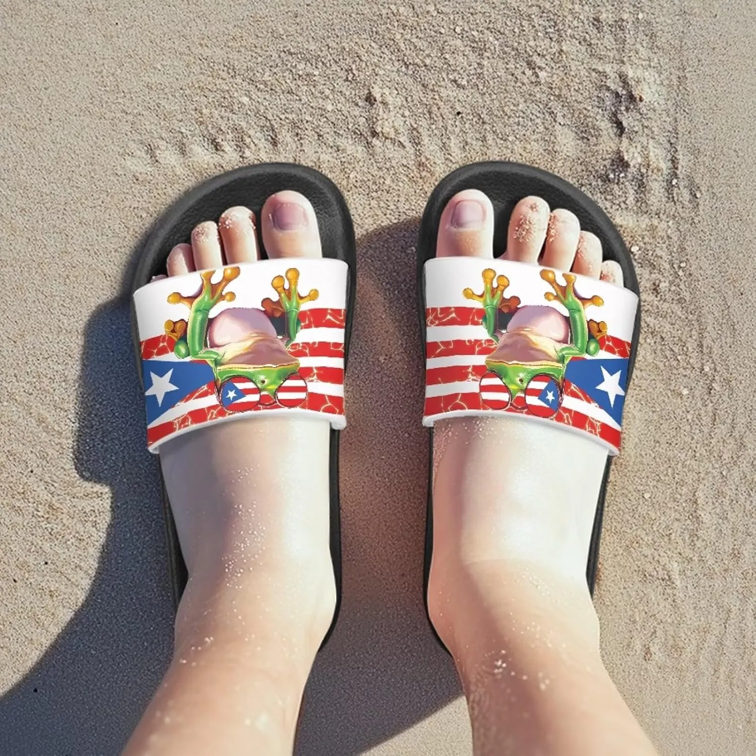 Kids Slides for Girls Shoes Summer Open Toe Slides Sandals Boys Beach Slide Kids Shower Shoes Non-Slip