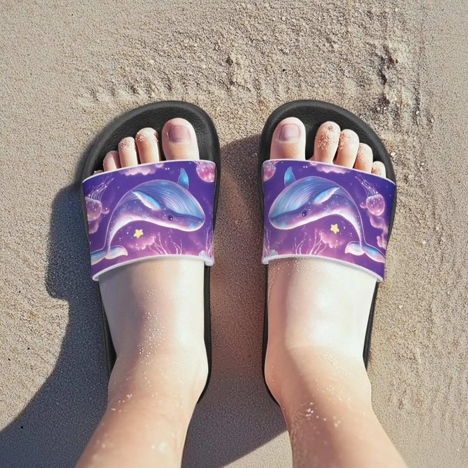 Kids Slippers Slide Sandals House Slippers Indoor Outdoor Beach Shoes for Summer Boys Slide Sandals