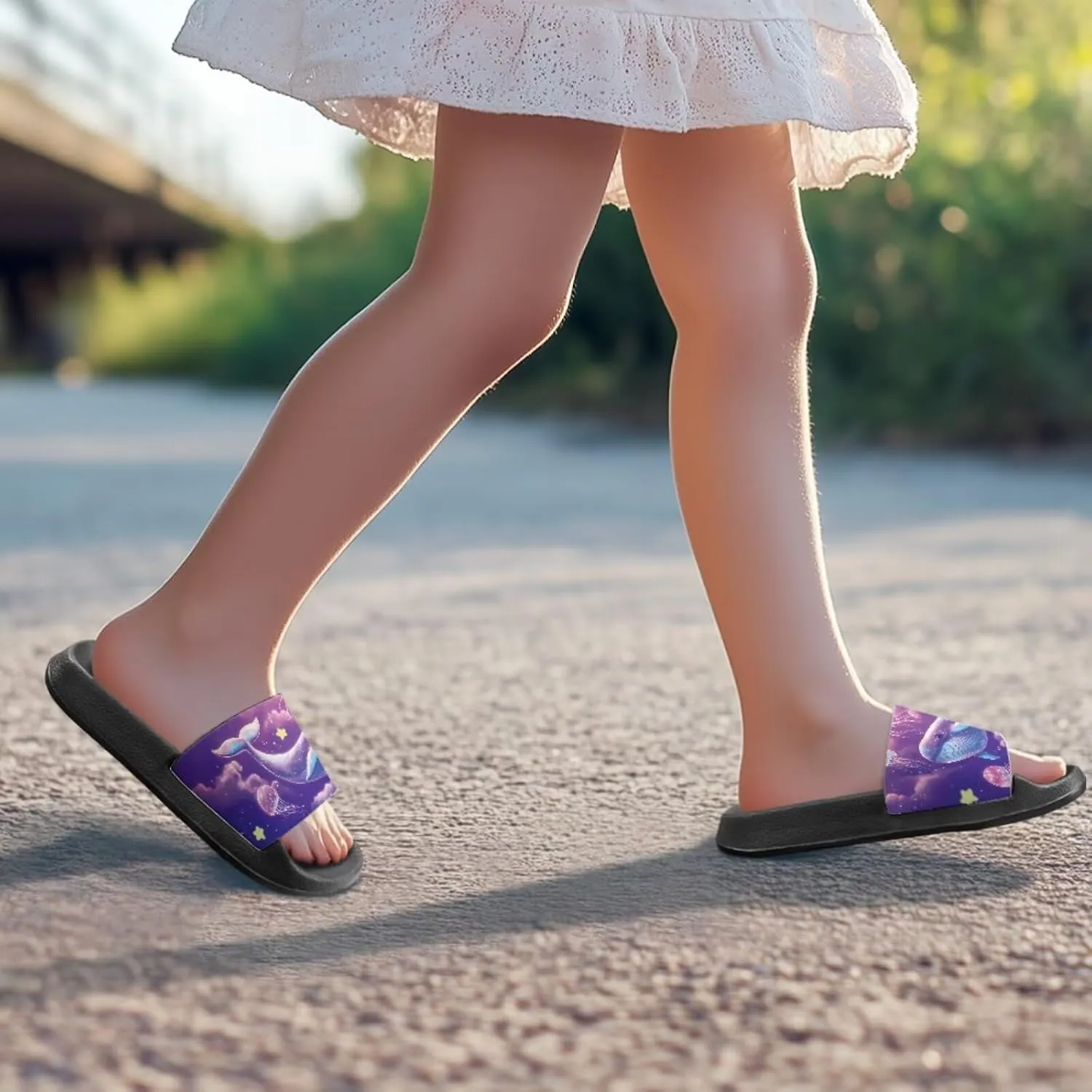 Kids Slippers Slide Sandals House Slippers Indoor Outdoor Beach Shoes for Summer Boys Slide Sandals