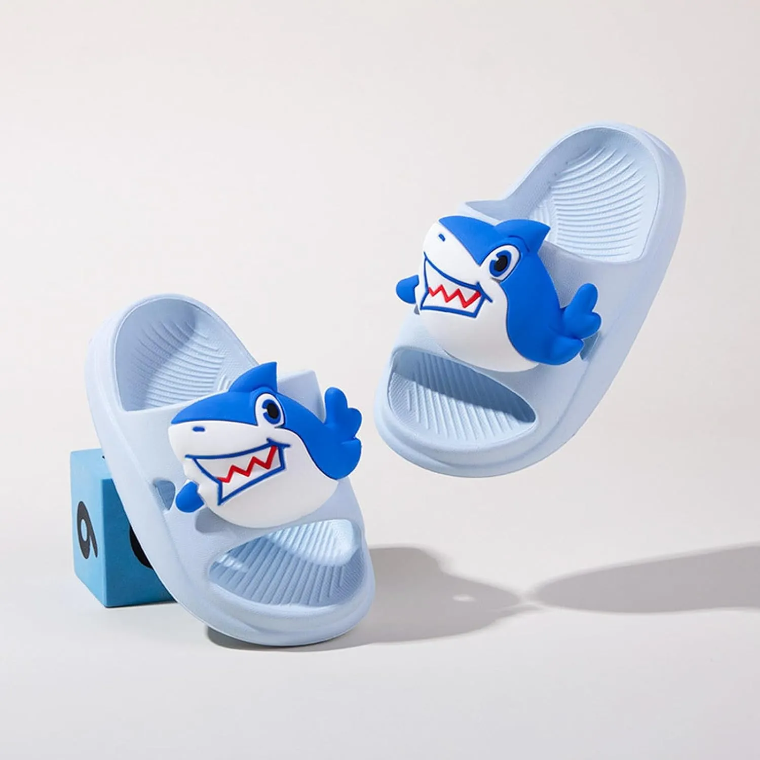 Knemksplanet Toddler Boys Girls Slippers Bunny Unicorn Pillow Sandals Summer Quick Dry Bathroom Slides Beach Water Non-Slip Kids Shower Shoes