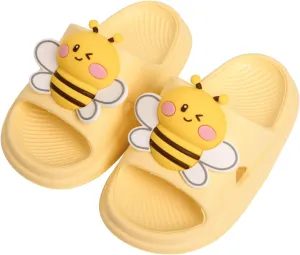 Knemksplanet Toddler Boys Girls Slippers Bunny Unicorn Pillow Sandals Summer Quick Dry Bathroom Slides Beach Water Non-Slip Kids Shower Shoes