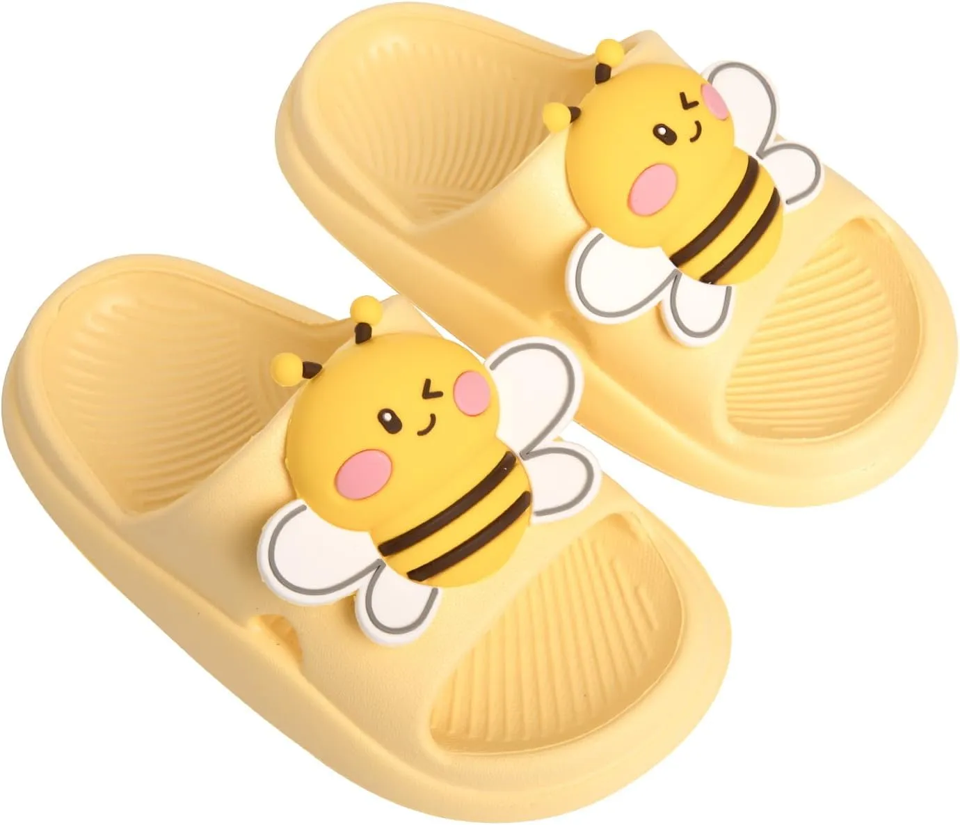 Knemksplanet Toddler Boys Girls Slippers Bunny Unicorn Pillow Sandals Summer Quick Dry Bathroom Slides Beach Water Non-Slip Kids Shower Shoes