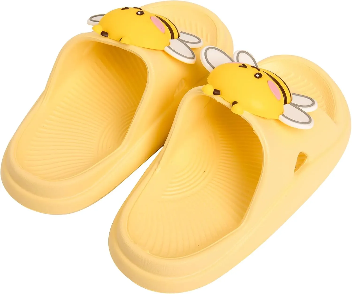 Knemksplanet Toddler Boys Girls Slippers Bunny Unicorn Pillow Sandals Summer Quick Dry Bathroom Slides Beach Water Non-Slip Kids Shower Shoes