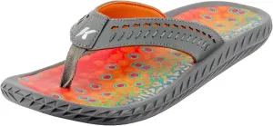 Korkers Fish Flip Sandals Brook Trout w/Fixed Kling-On Deck Soles