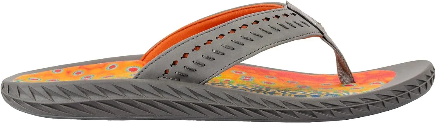 Korkers Fish Flip Sandals Brook Trout w/Fixed Kling-On Deck Soles