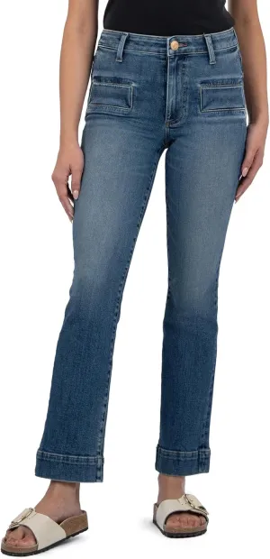 KUT from the Kloth Women's Kelsey High Rise Flare Jeans - Flattering Fit