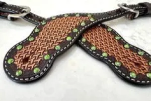 Leather Western Horse Spur Straps Handmade Genuine Tooled for Horse Riders Set of 2 Single Boots Equipment for Men-Women Craft Hardware Buckle TACK Basket Sport Equestrian Horse Spurs for Riding,SPR73