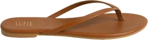 LUFIE Flip Flops for Women - Vibrant Color Collection - Summer Sandals 2025 - Vegan Leather Sandals - Ultra Lightweight Beach Sandals - Gifts for Women