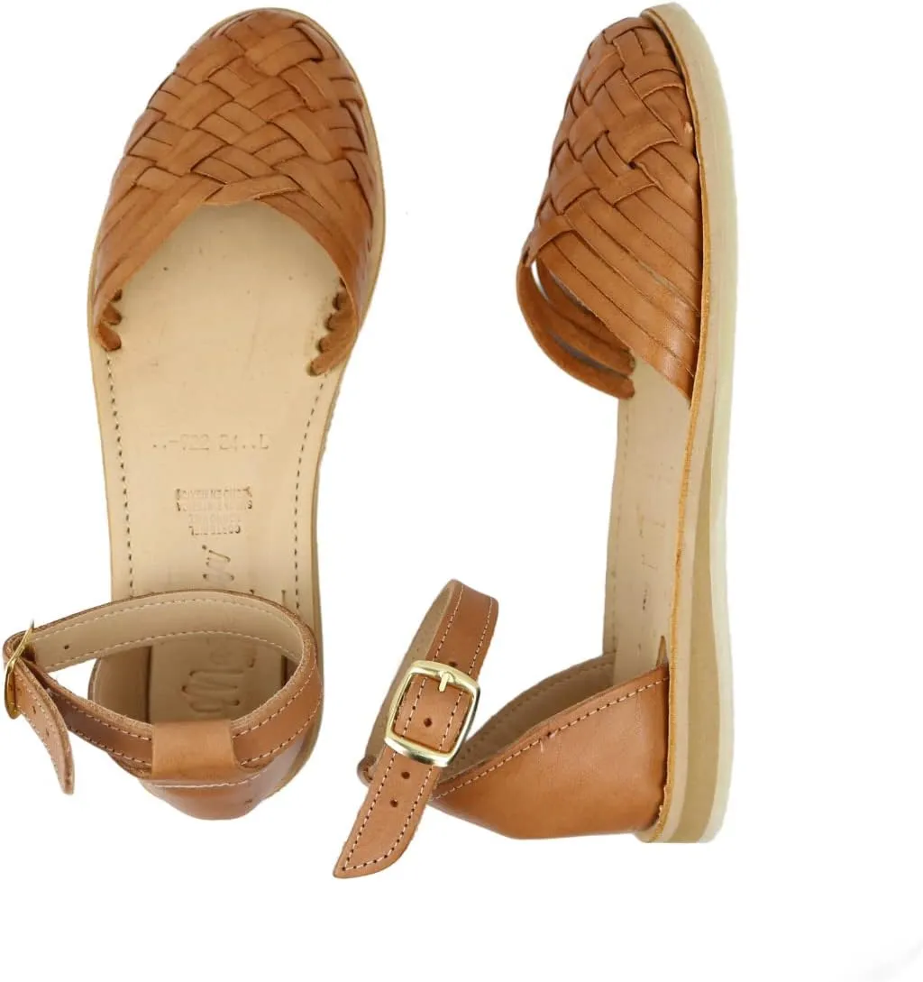 Macarena Collection Sandals women Huarache Sandal Colorful Leather Mexican Style 922 Ankle Strap