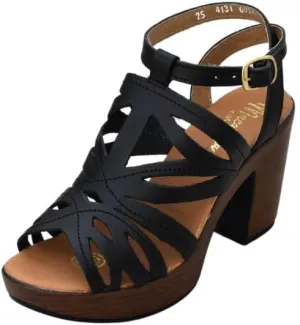Macarena Collection Women's Flatform Wedge Casual Sandal Huarache Colorful Leather Mexican Style 4131
