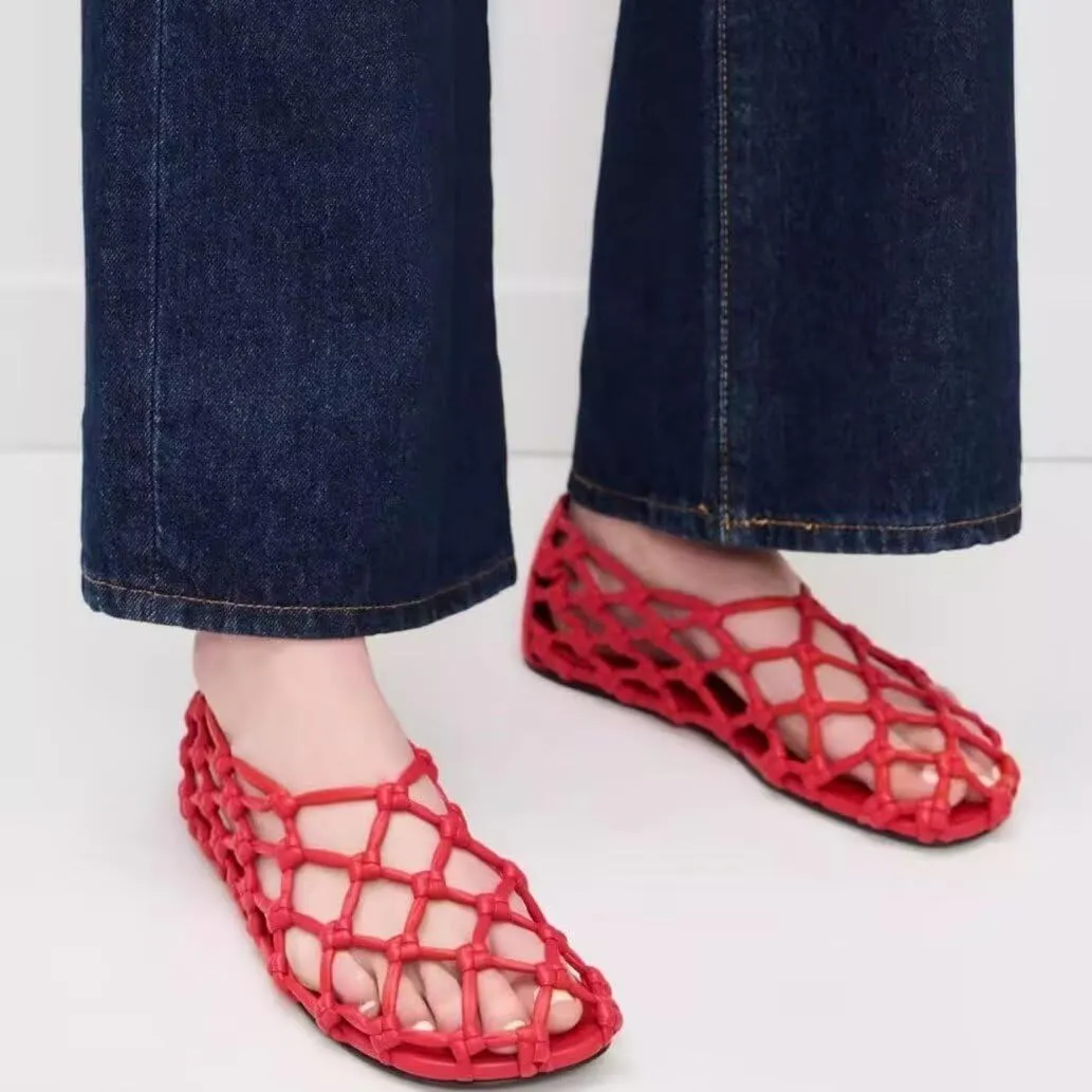 MAIITRIP Women's Ballet-Flats Sandals-Lightweight&Comfortable Mary Jane Flats for Women with Breathable Mesh Design,Dressy Soft Leather Sandals,Trendy Spring Summer Perfect Casual Walking Shoes