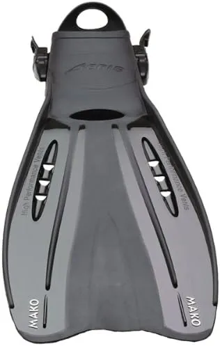 Mako Adjustable Strap Fins - Ice Blue - XSmall