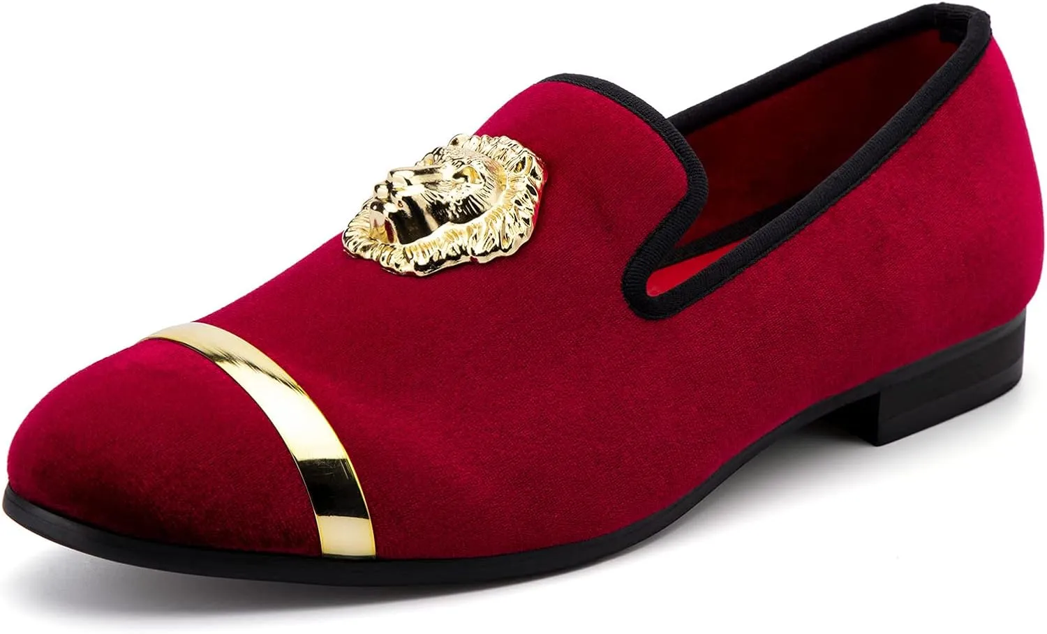 Meijiana Men's Loafers Velvet Shoes Metal Eagle Buckle Wedding Party Smoking Slipper Dress Loafers Shoes for Men