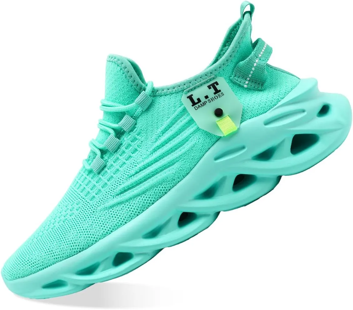 Men Running Shoes Slip On Walking Tennis Gym Sneakers Outdoor Trail Trainers Athletic Jogging Sneaker Road Fashion Workout Breathable Shoes