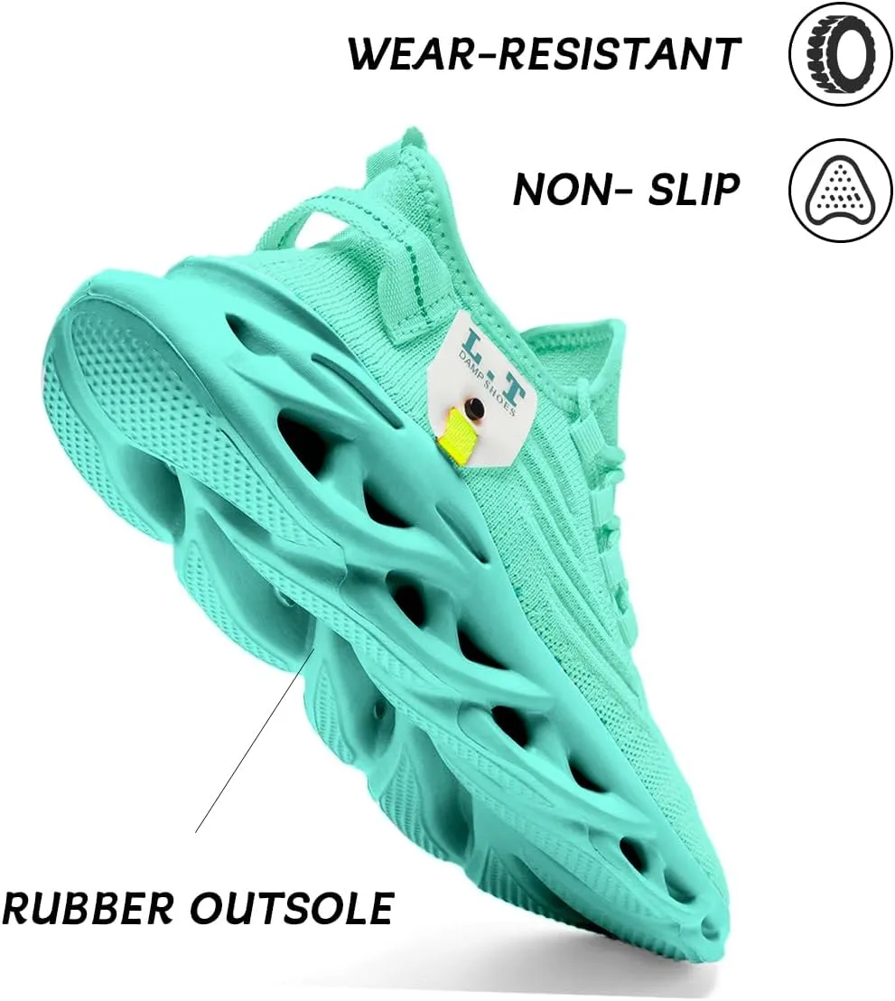 Men Running Shoes Slip On Walking Tennis Gym Sneakers Outdoor Trail Trainers Athletic Jogging Sneaker Road Fashion Workout Breathable Shoes