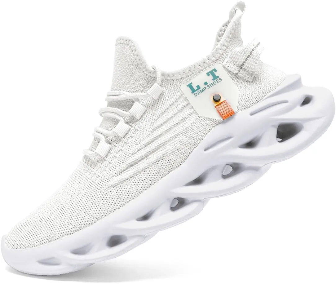 Men Running Shoes Slip On Walking Tennis Gym Sneakers Outdoor Trail Trainers Athletic Jogging Sneaker Road Fashion Workout Breathable Shoes