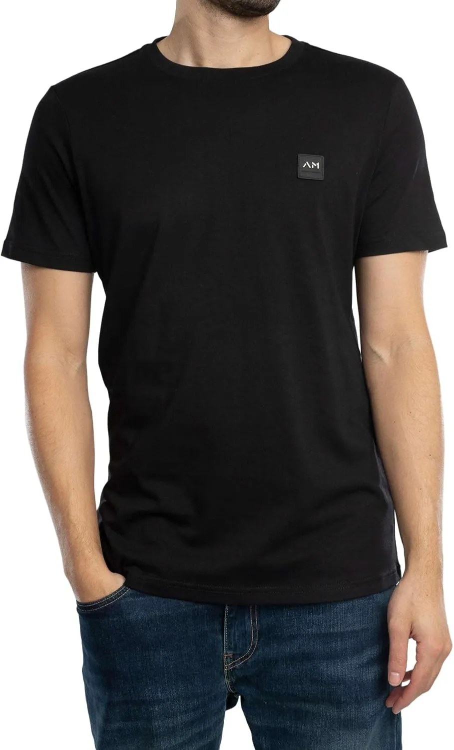 Men's Box Chest Logo T-Shirt, Black