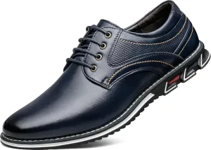 Men's Casual Dress Shoes Comfortable Fashion Dress Sneakers Men Office Classic Mens Oxfords Leather Business Casual Shoes Formal