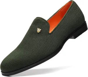 Men's Dress Loafers Stylish Flying Woven Party Wedding Shoes