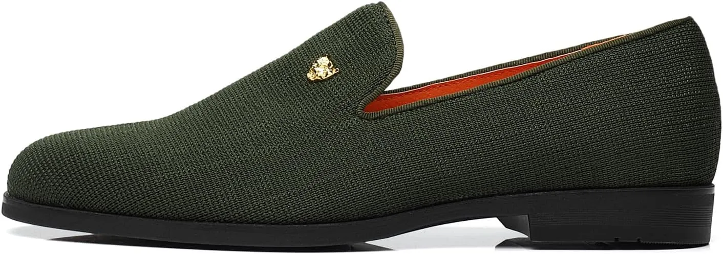 Men's Dress Loafers Stylish Flying Woven Party Wedding Shoes