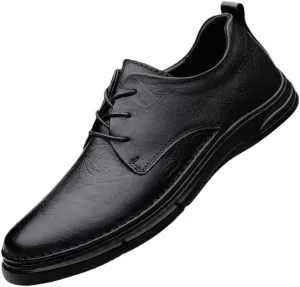 Men's Fashion Sneakers Mens Comfort Hand Stitched Formal Derby Shoes Men Retro Business Non-Slip Softsole Walking Oxford Shoes