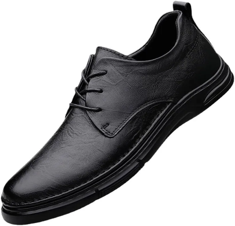 Men's Fashion Sneakers Mens Comfort Hand Stitched Formal Derby Shoes Men Retro Business Non-Slip Softsole Walking Oxford Shoes