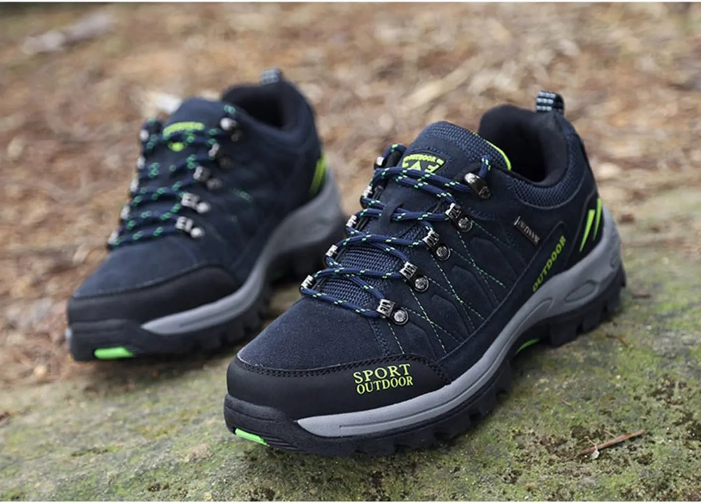 Men's Hiking Shoes Waterproof Anti Slip Hiking Boots Outdoor Lightweight Trekking Sneakers
