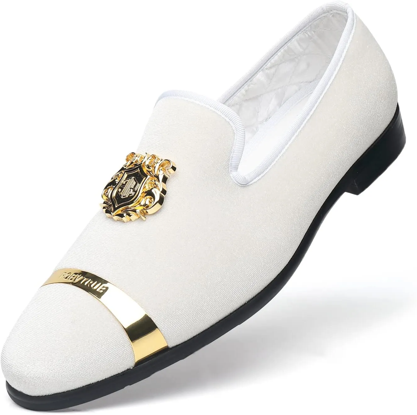 Men's Loafers Velvet Gold Buckle Fashion Handmade Party Wedding Prom Shoes