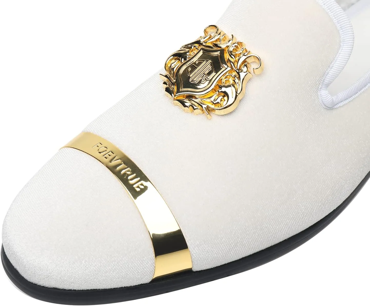 Men's Loafers Velvet Gold Buckle Fashion Handmade Party Wedding Prom Shoes