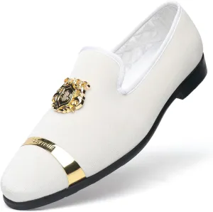 Men's Loafers Velvet Gold Buckle Fashion Handmade Party Wedding Prom Shoes