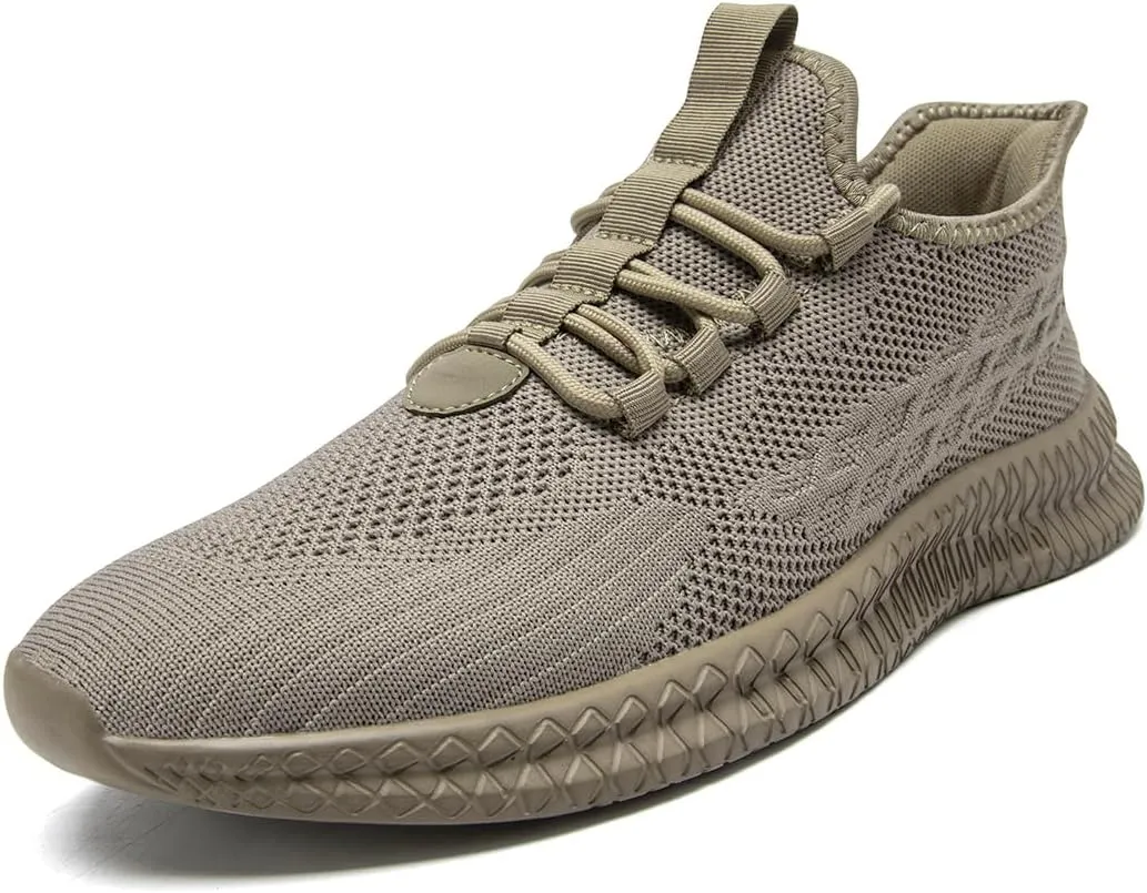 Men's Running Shoes Walking Sneakers Tennis Mens Shoes Casual Road Fashion Breathable Lightweight Slip on Workout Sport for Gym