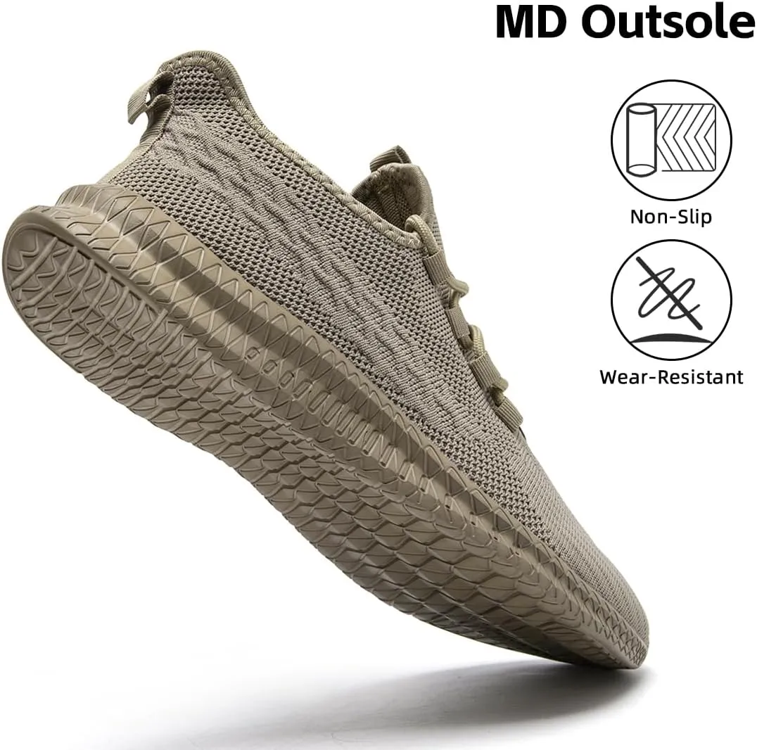Men's Running Shoes Walking Sneakers Tennis Mens Shoes Casual Road Fashion Breathable Lightweight Slip on Workout Sport for Gym